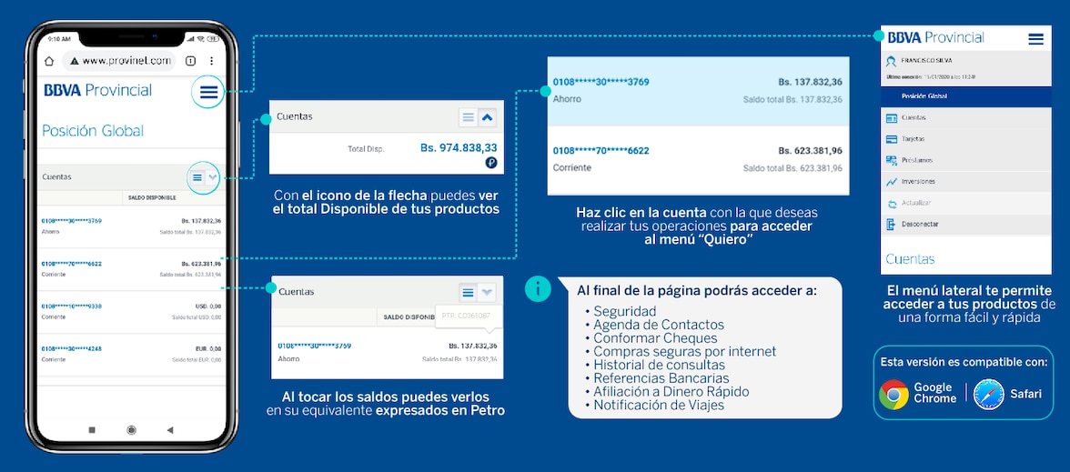 Provinet web versión responsive
