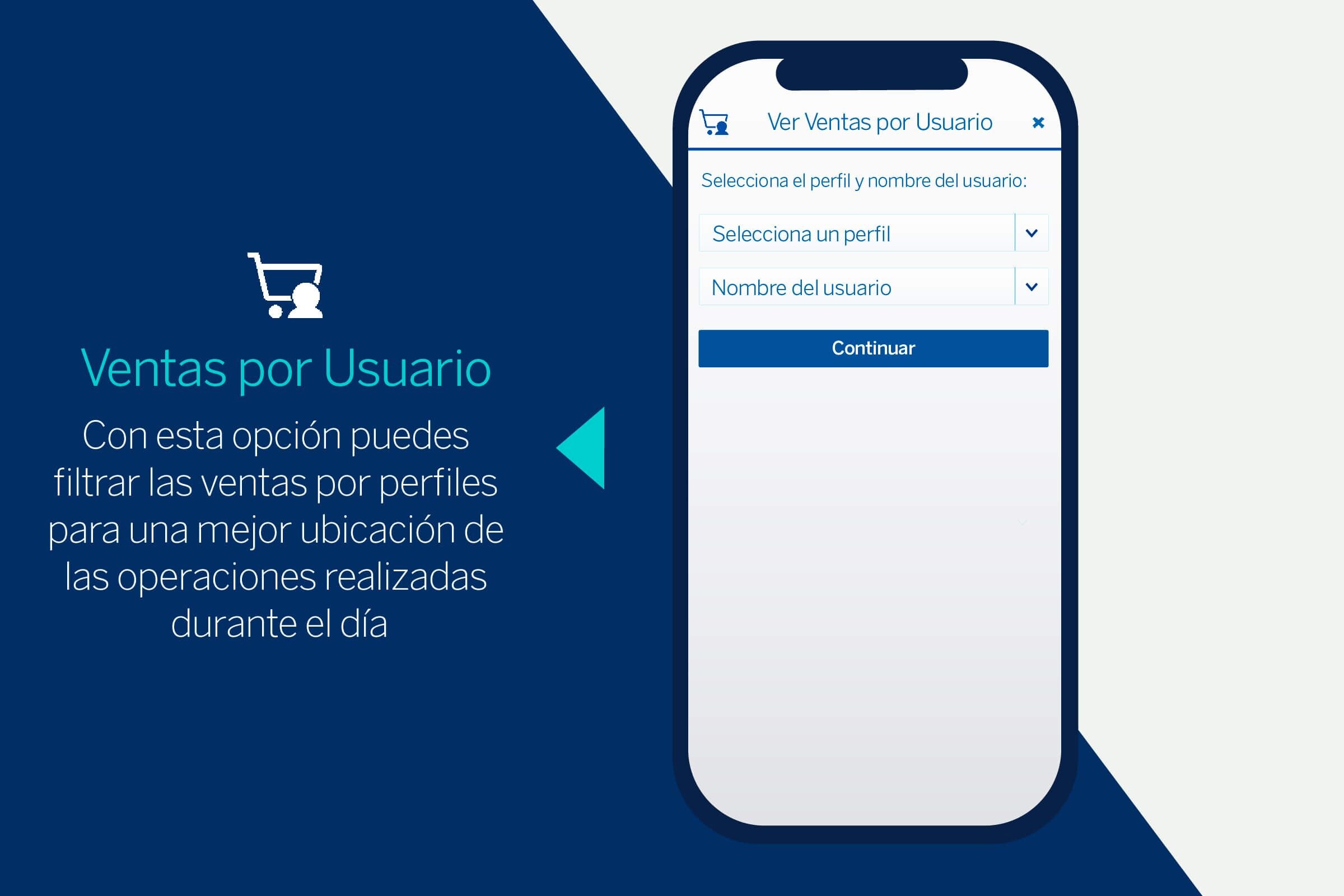 Filtra las ventas realizadas por Usuario